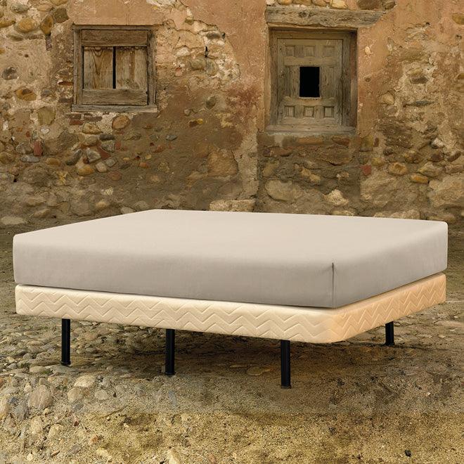 Cascina Colorini hoeslaken hoek 45cm percale, Sand