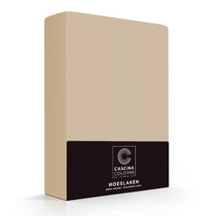Cascina Colorini Hoeslaken Hoek 45cm Percale - Sand