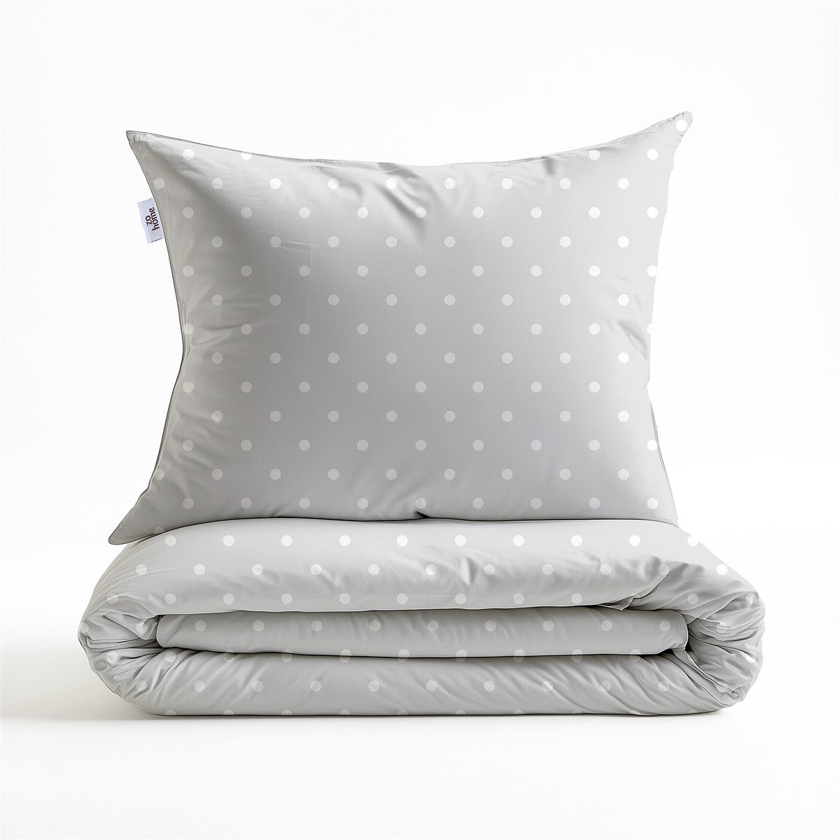 Zo Home dekbedovertrek katoen Punta di Cotone Stoney Grey