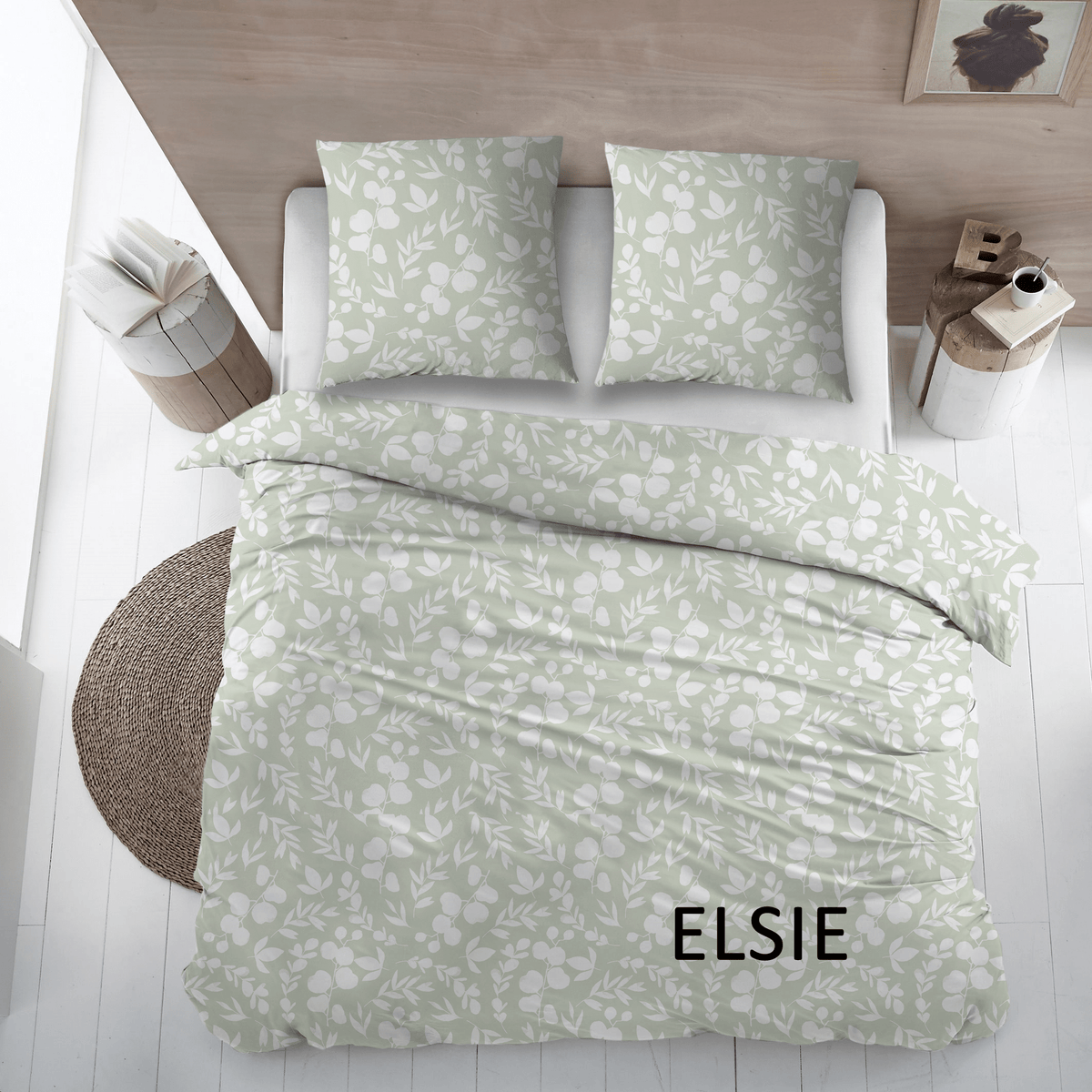 Sleepnight Lakenset flanel Elsie groen