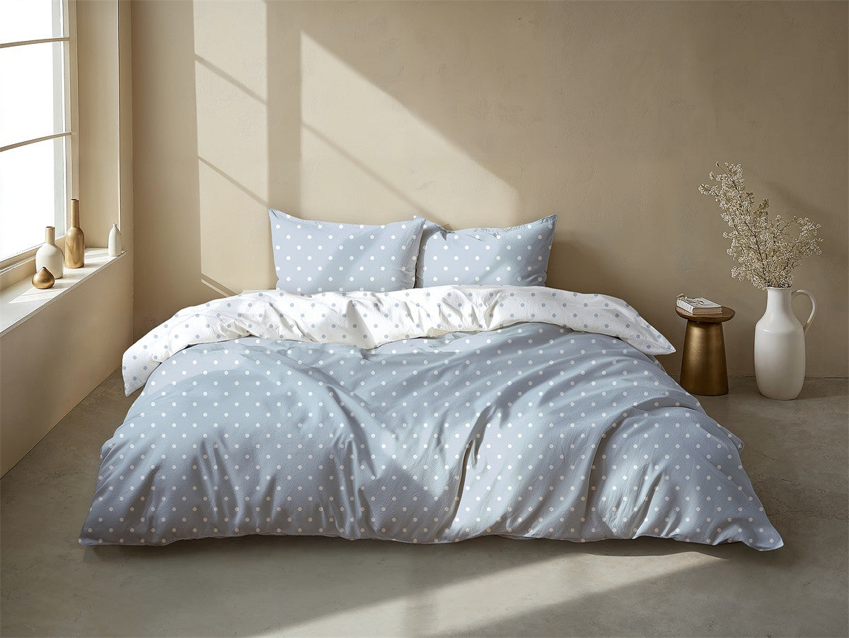 Zo Home dekbedovertrek katoen Punta di Cotone Powder Blue