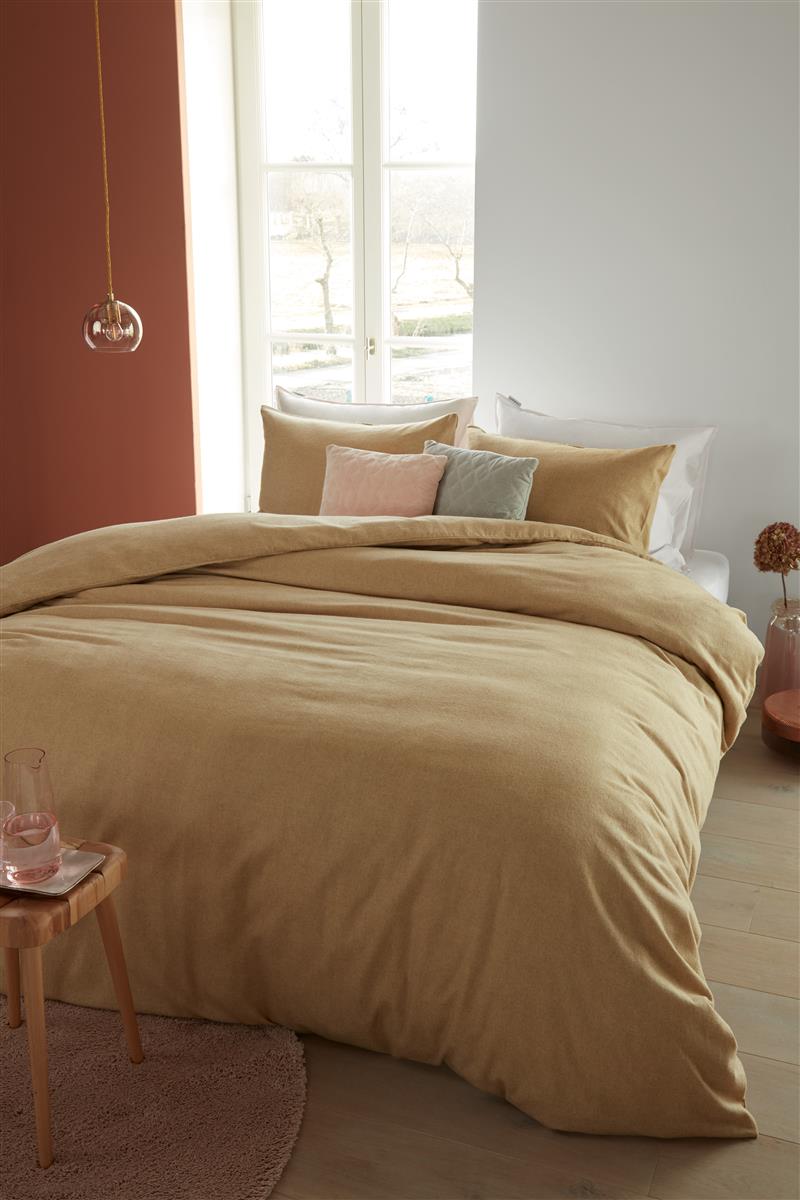 Beddinghouse dekbedovertrek flanel Frost Gold
