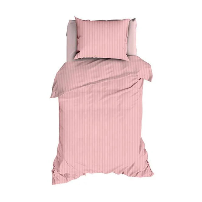 Satin d'Or dekbedovertrek satijn Satijnstreep Crystal Rose