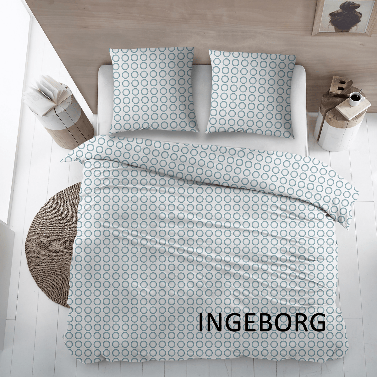 Sleepnight Lakenset flanel Ingeborg blauw