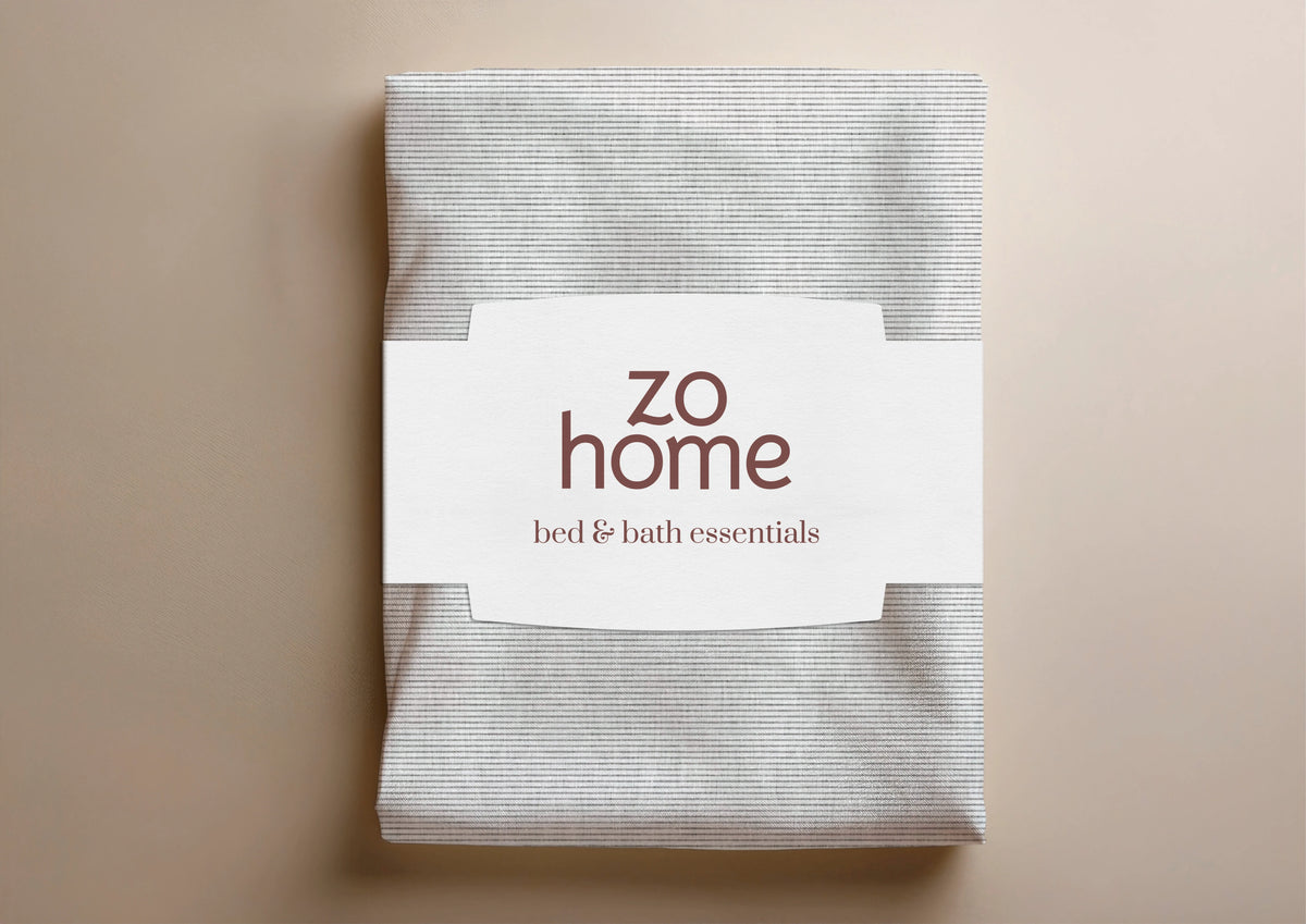 Zo Home dekbedovertrek katoen Striscia di Lino, Dove Grey