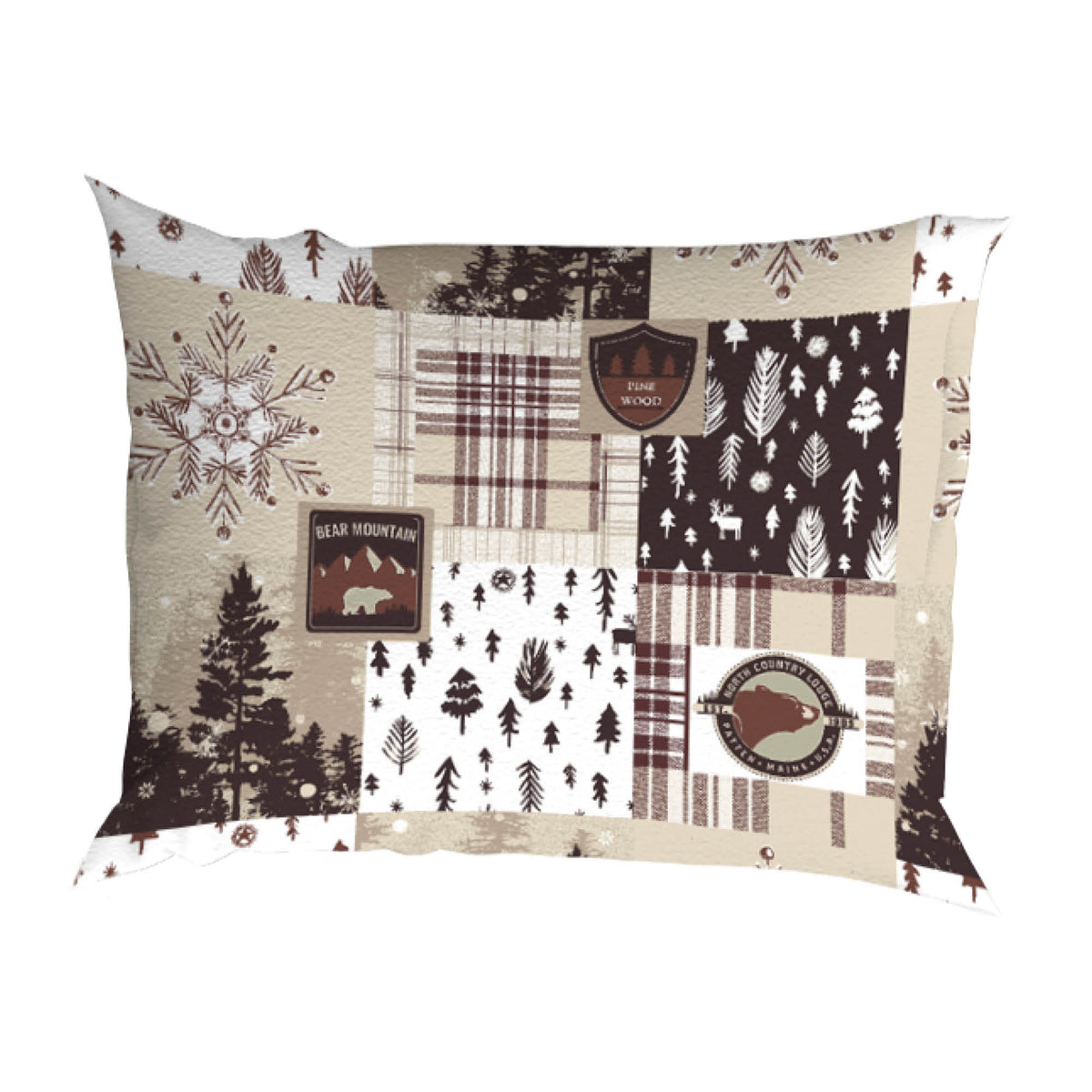 Romanette dekbedovertrek flanel Andes, Chocolate