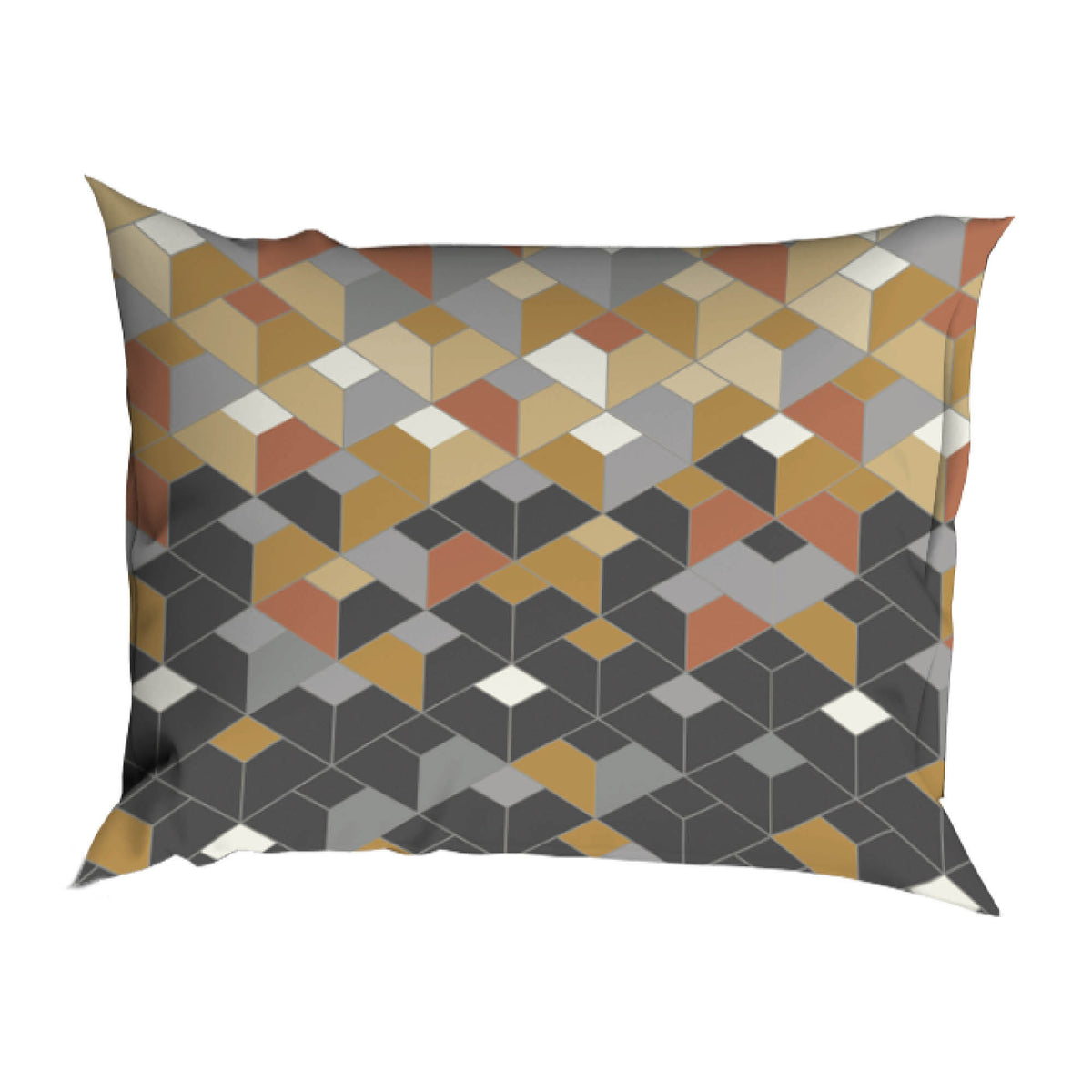 Satin d'Or dekbedovertrek satijn Scoop, Antra/Beige