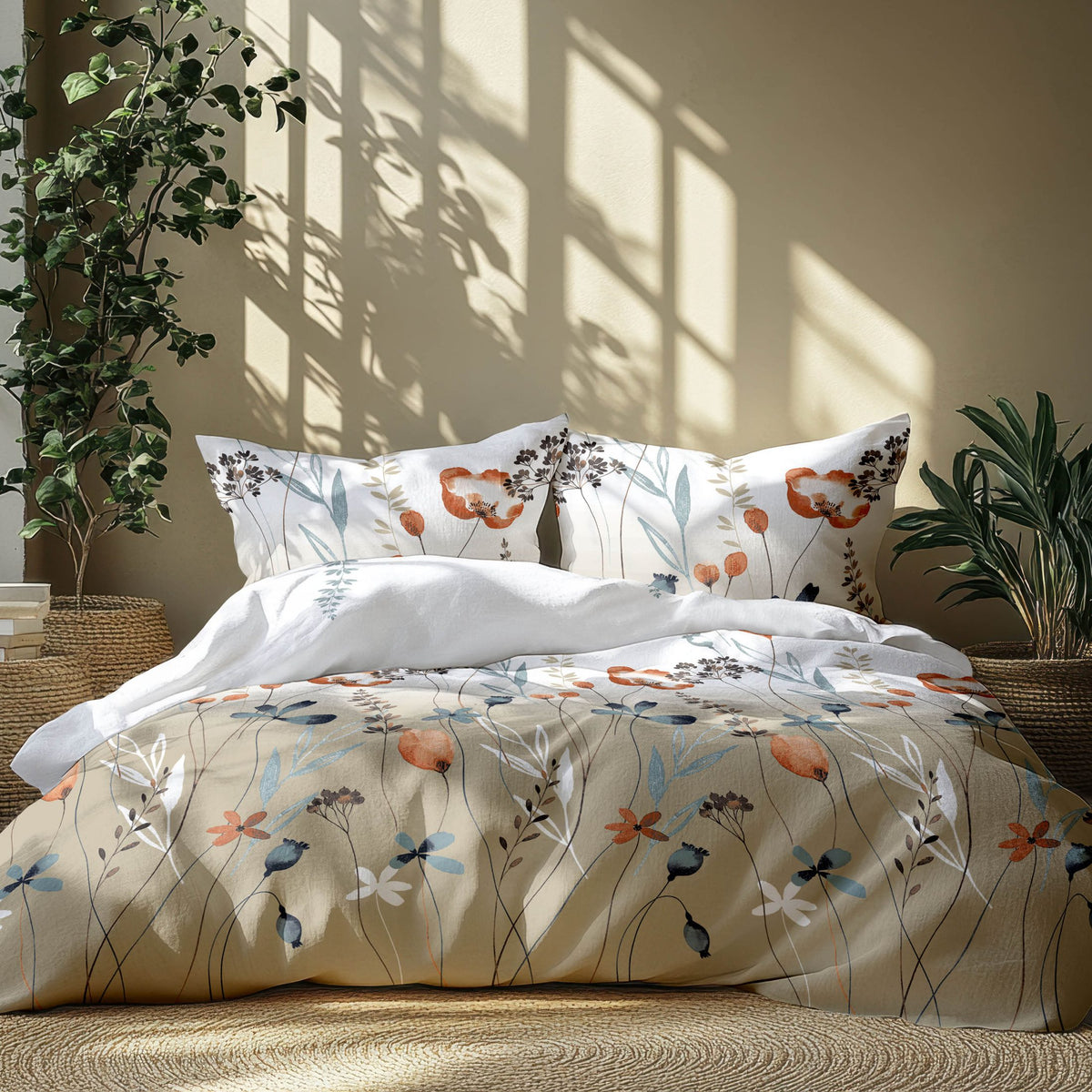 Satin d'Or dekbedovertrek satijn Zizi, beige