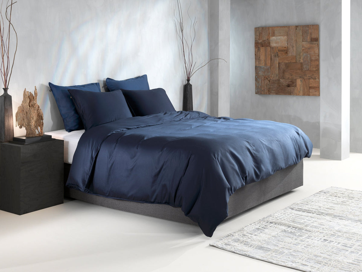 Zo Home dekbedovertrek satijn Satinado navy Blue
