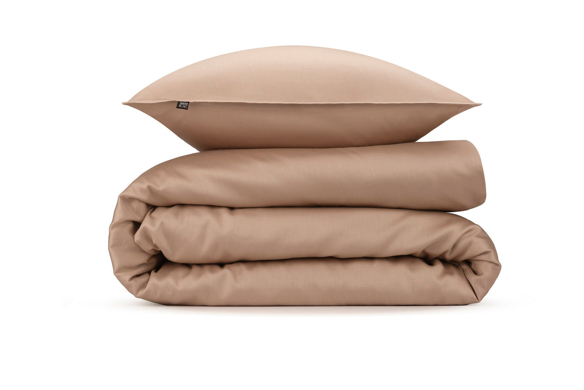 Zo Home dekbedovertrek satijn Satinado Praline Brown