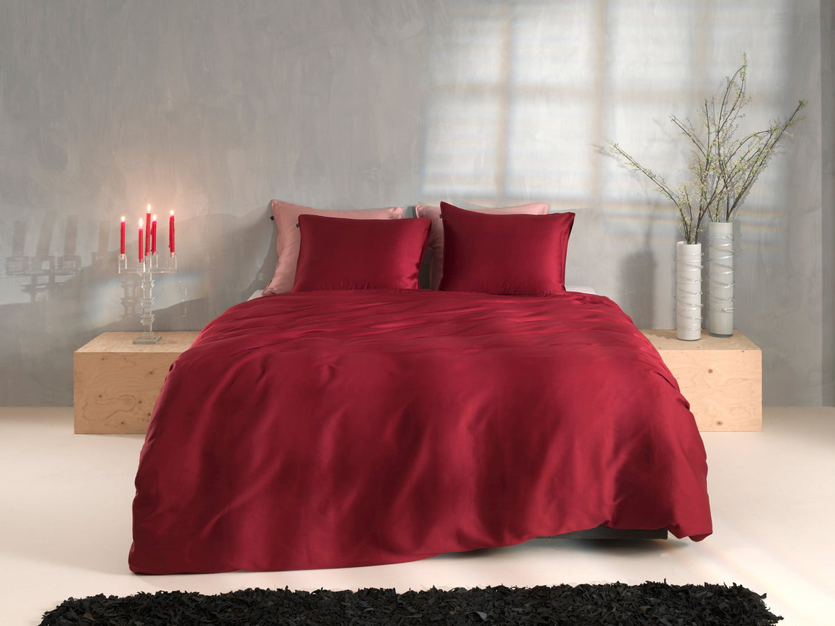Zo Home dekbedovertrek satijn Satinado Spicy Red
