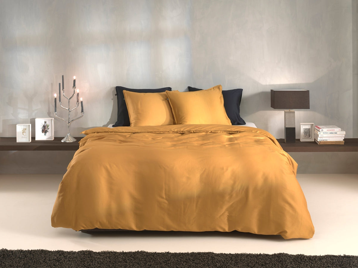 Zo Home dekbedovertrek satijn Satinado Ochre Gold