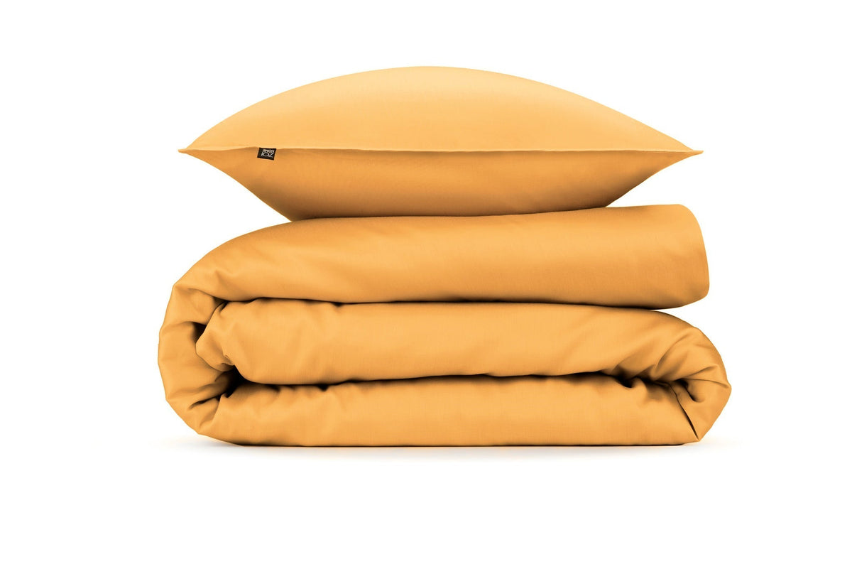 Zo Home dekbedovertrek satijn Satinado Ochre Gold