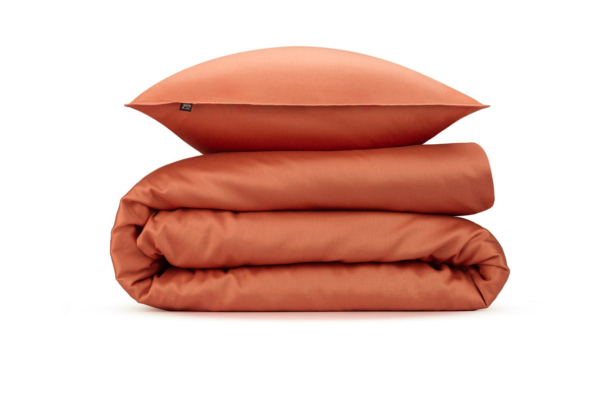 Zo Home dekbedovertrek satijn Satinado Copper Orange