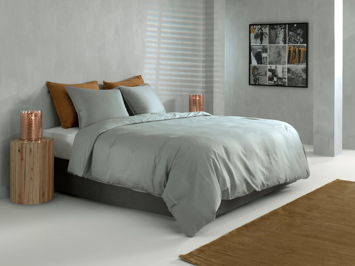 Zo Home dekbedovertrek satijn Satinado Iron Grey