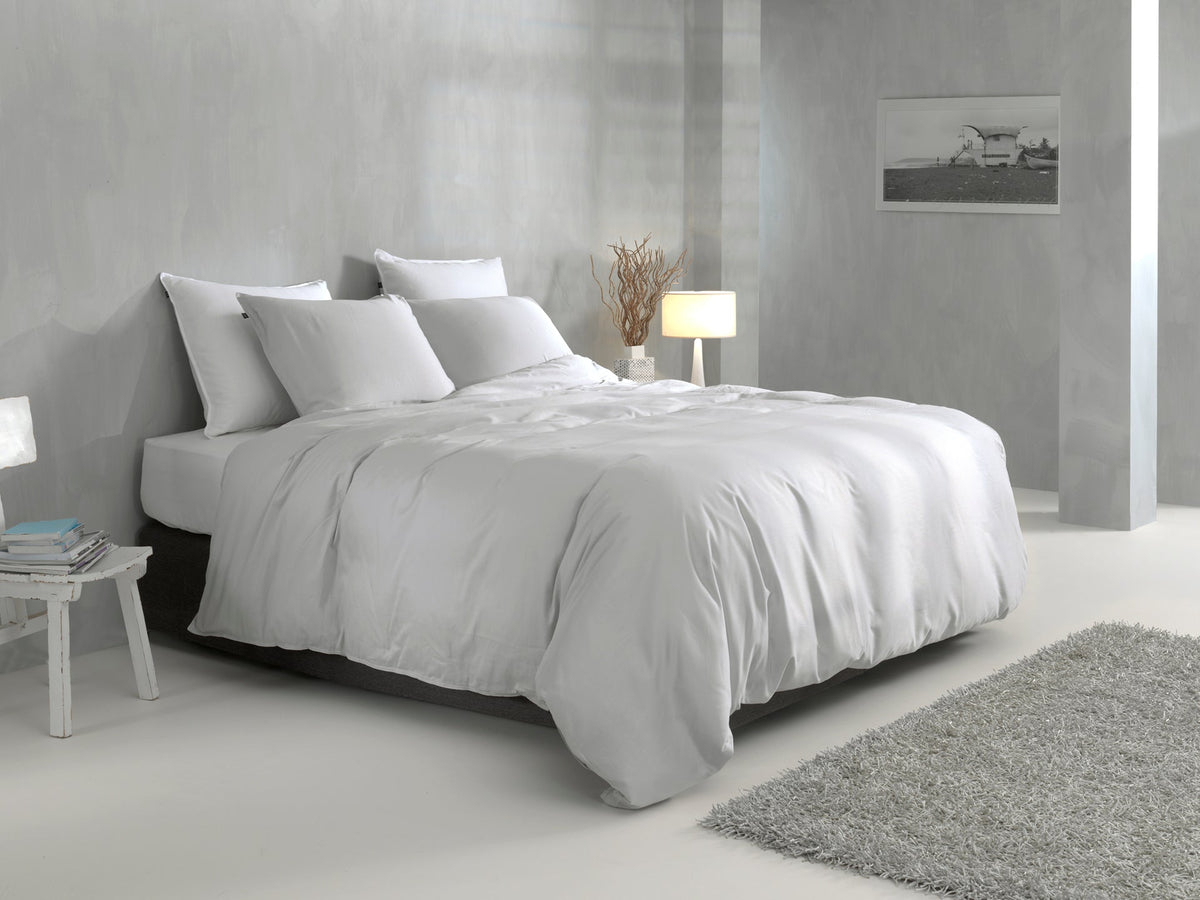 Zo Home dekbedovertrek satijn Satinado Ash Grey