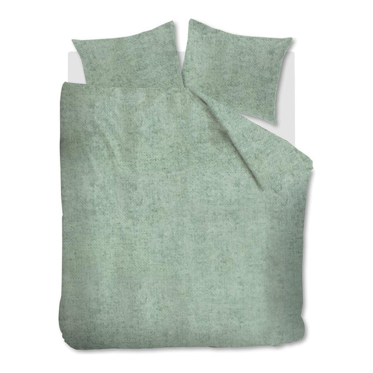 Beddinghouse dekbedovertrek flanel Frost Grey Green