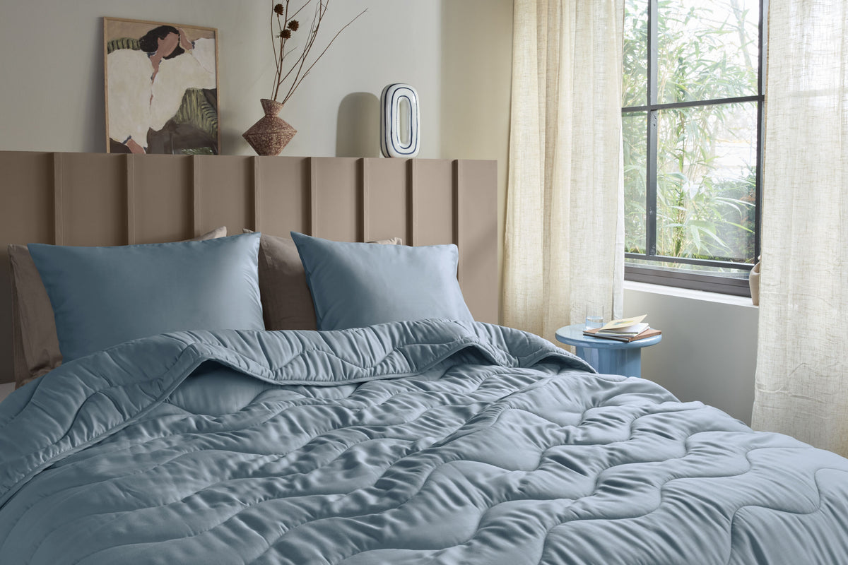 Beddinghouse lazy dekbed Cocoon Blauwgrijs