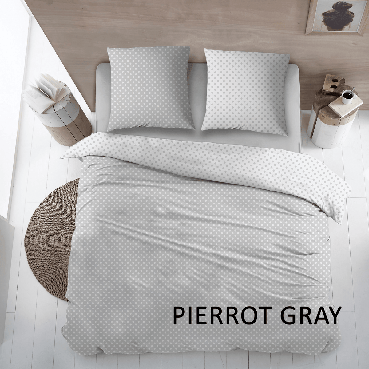Sleepnight dekbedovertrek katoen Pierrot Gray