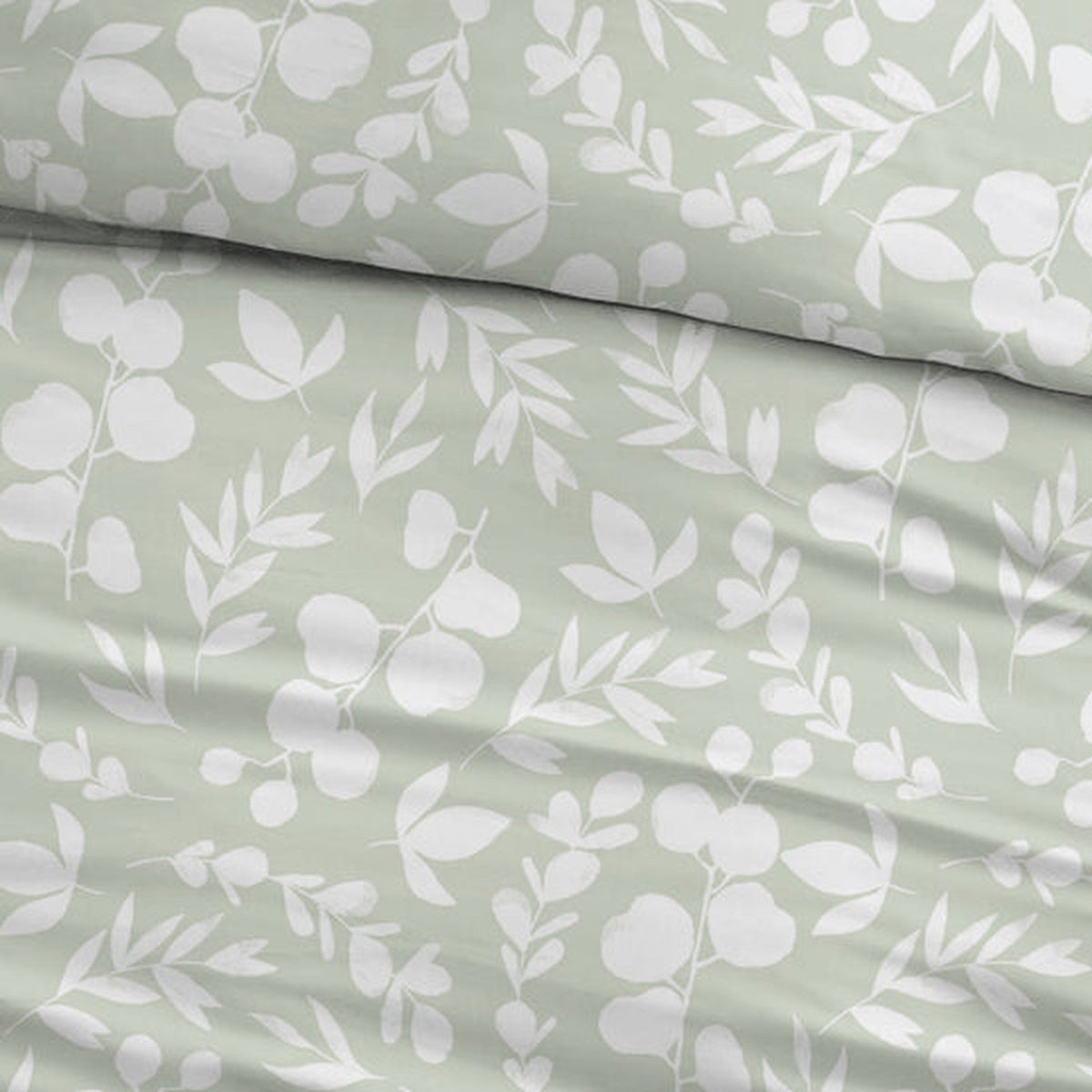 Sleepnight dekbedovertrek flanel Elsie groen