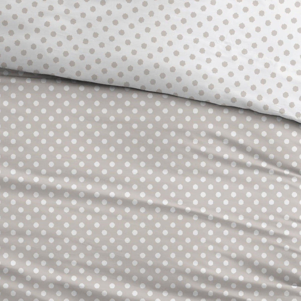 Sleepnight dekbedovertrek katoen Pierrot taupe