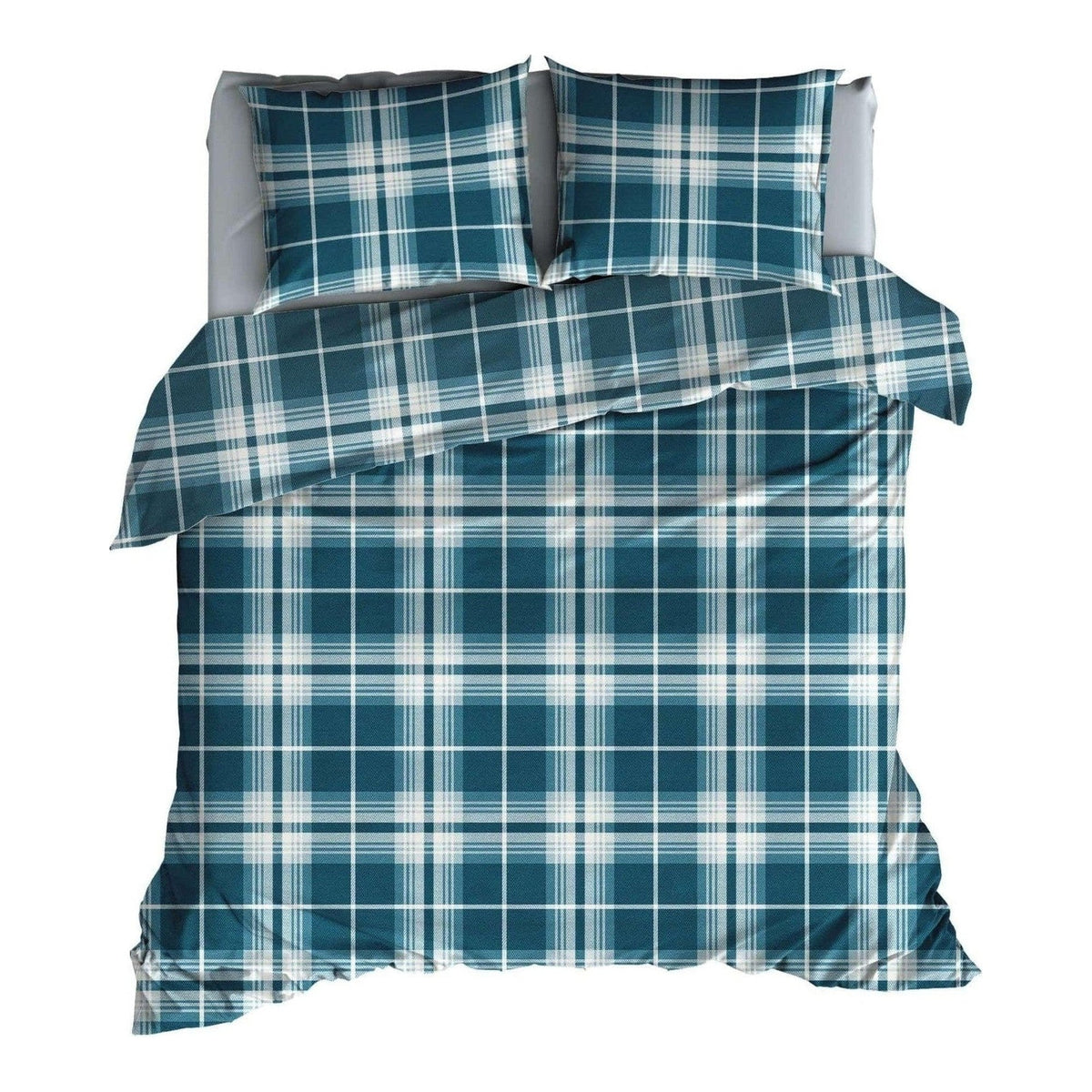 Satin d'Or dekbedovertrek satijn Banff Teal