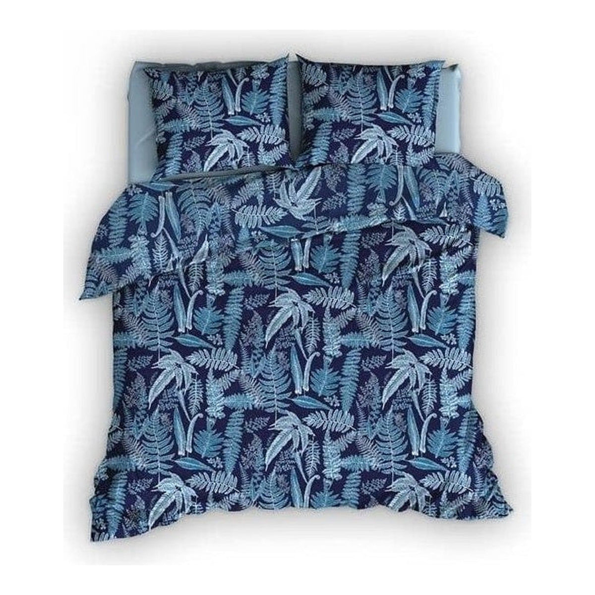 Satin d'Or dekbedovertrek satijn Tropea blauw