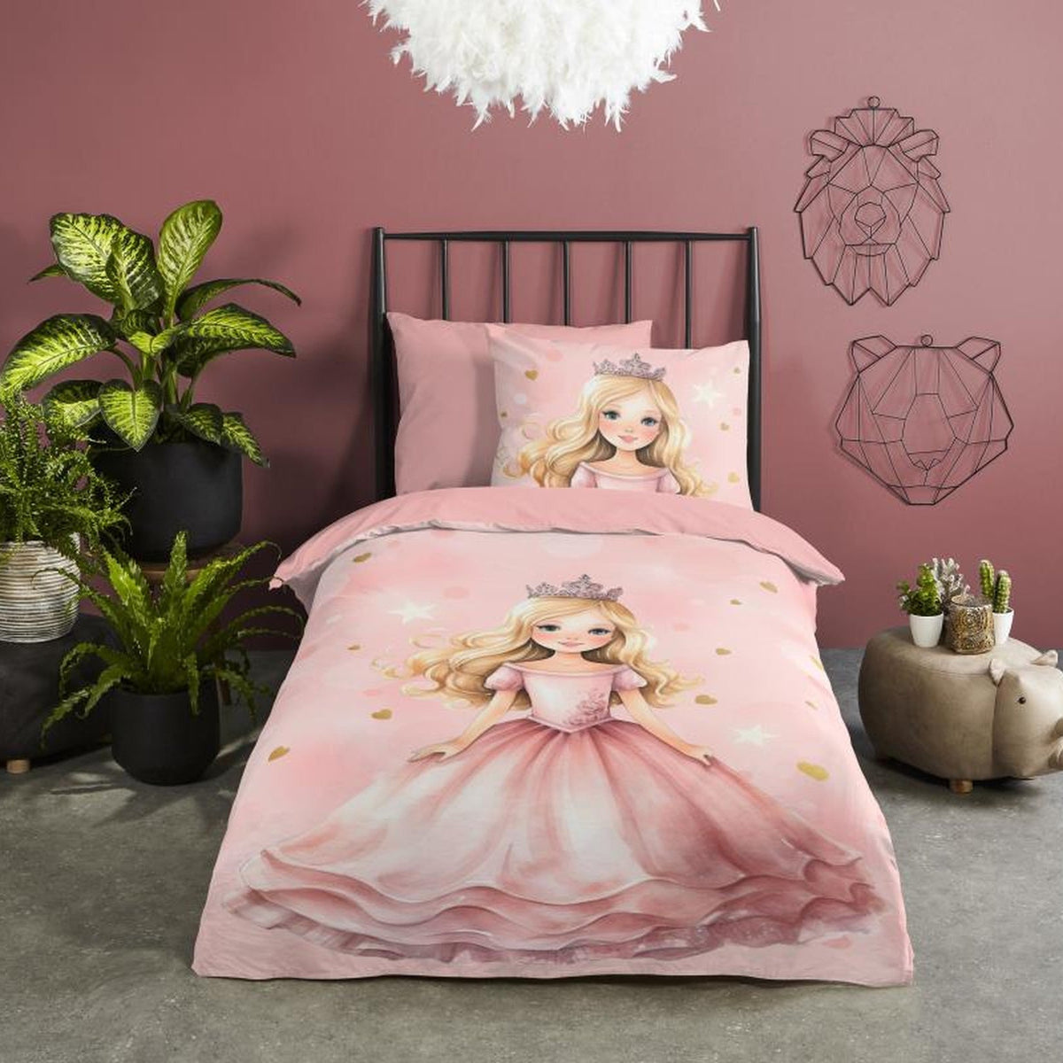 Good Morning Bettbezug Baumwolle Amelie Pink
