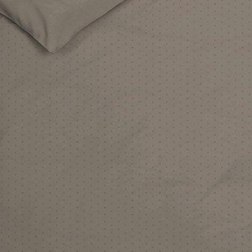 Heckettlane Dekbedovertrek Punto Taupe Grey Satijn