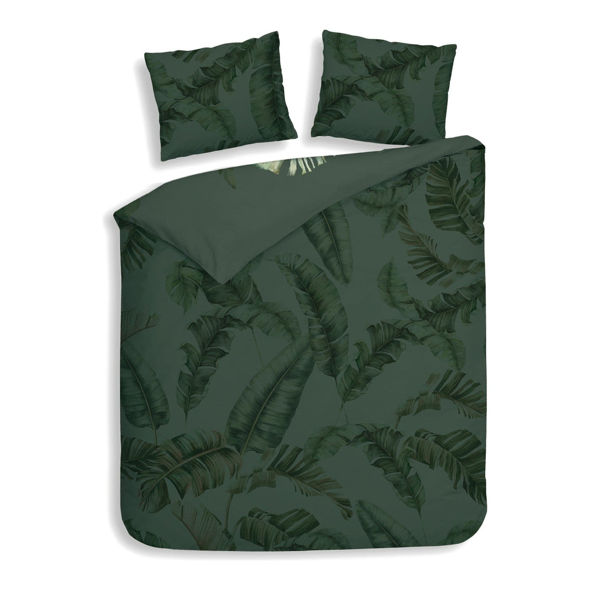 Heckettlane dekbedovertrek Sarani Forest Green katoen-satijn