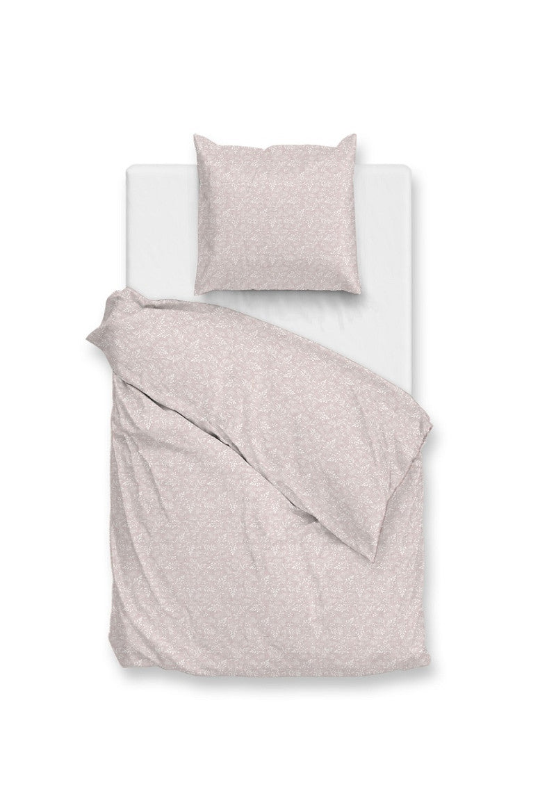 Zo Home dekbedovertrek katoen Petali di Lino Shell Nude #afmeting_140 x 200/220 cm + 1 kussensloop