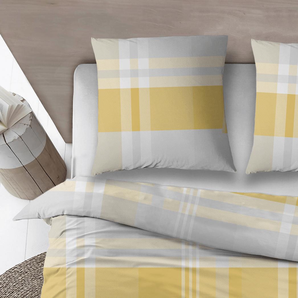 Sleepnight Lakenset flanel Ineke geel