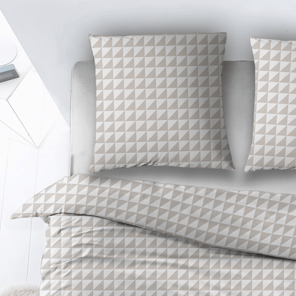 Sleepnight dekbedovertrek flanel Irina beige