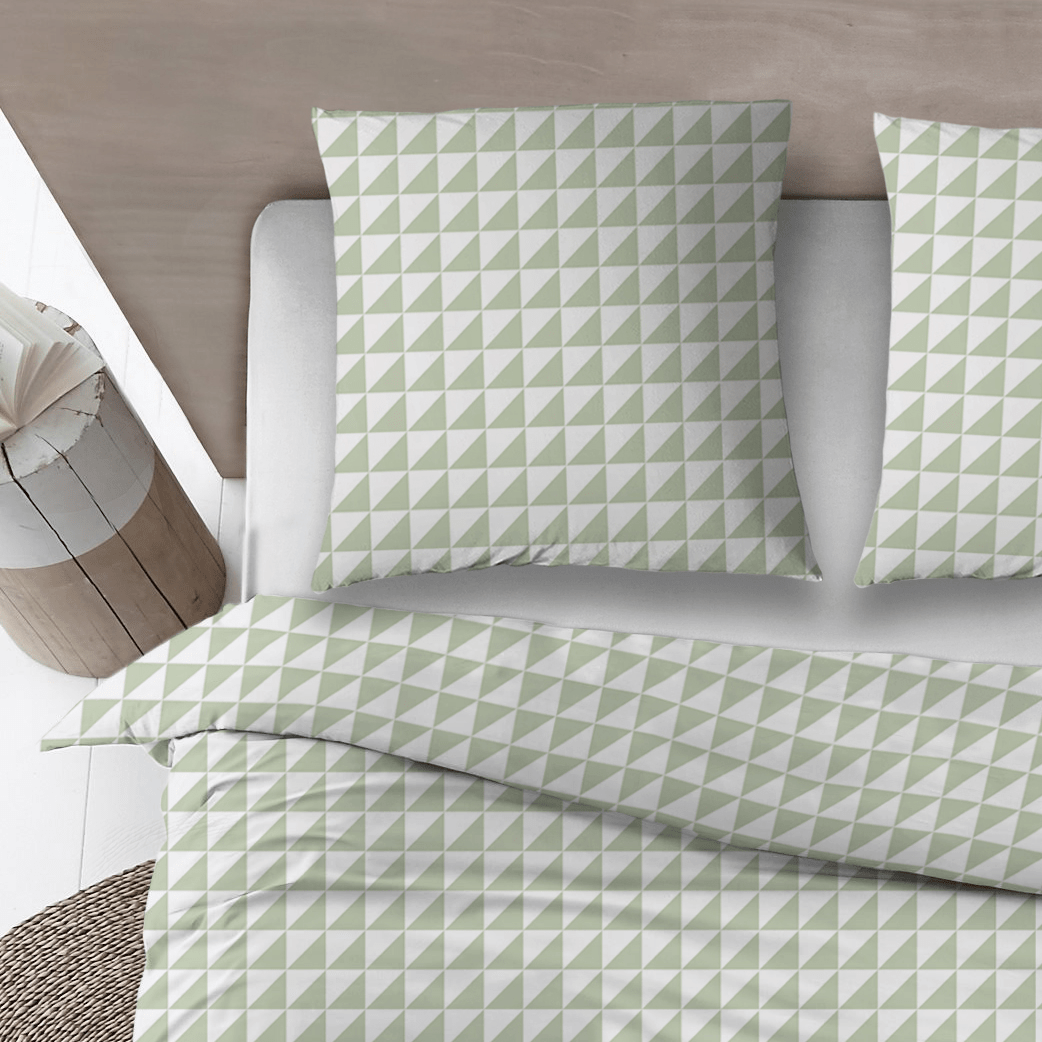 Sleepnight dekbedovertrek flanel Irina groen