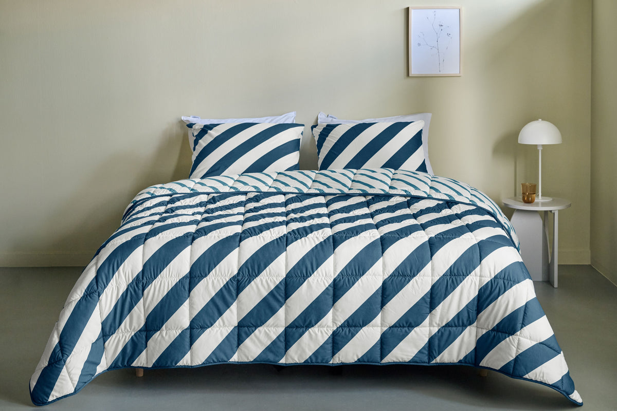 Ambiante Lazy dekbed Mares blauw