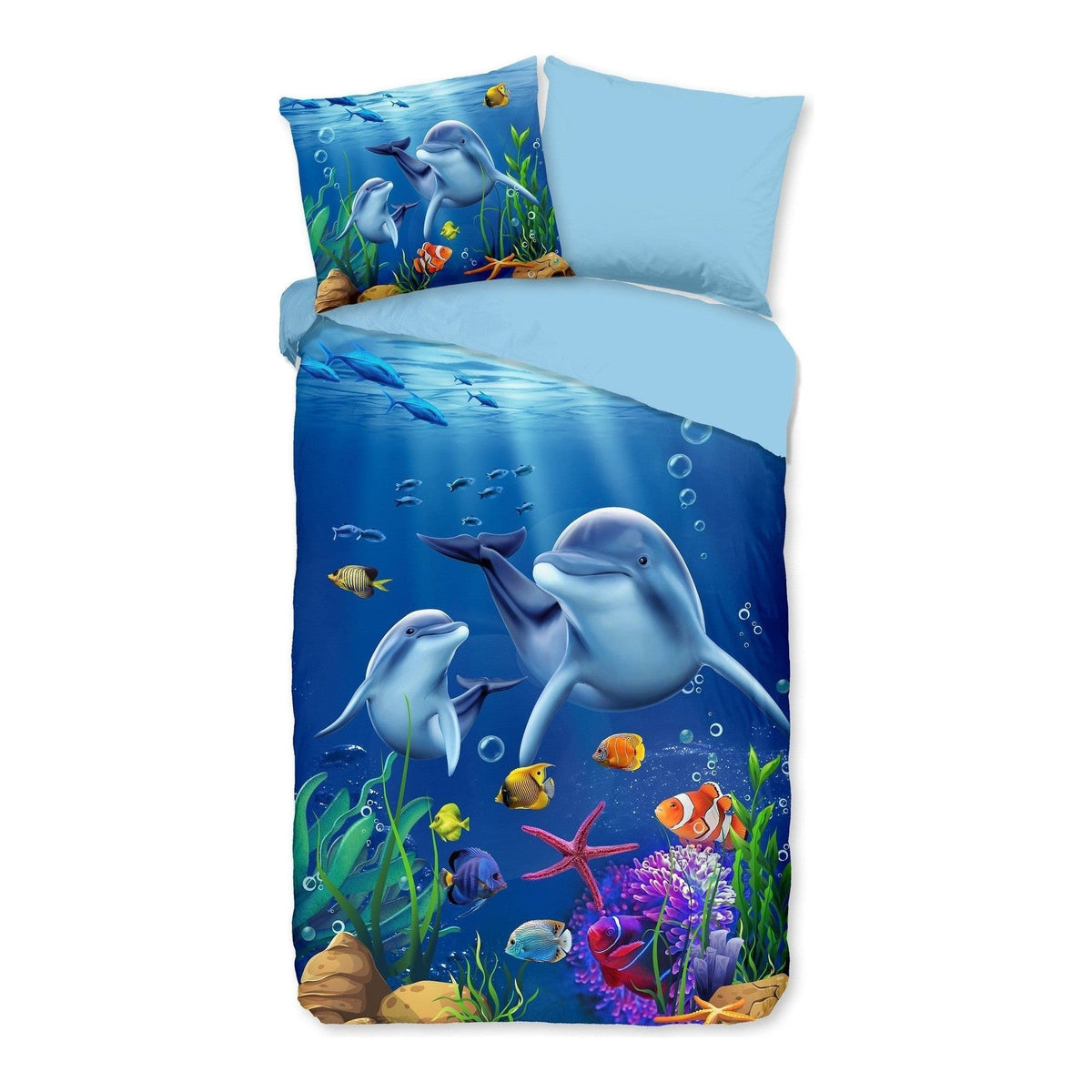 Pure dekbedovertrek Microfiber Mare blauw