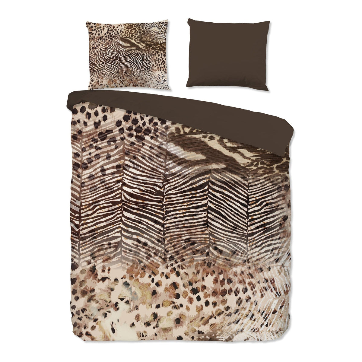 Pure dekbedovertrek Microfiber Skins, Brown