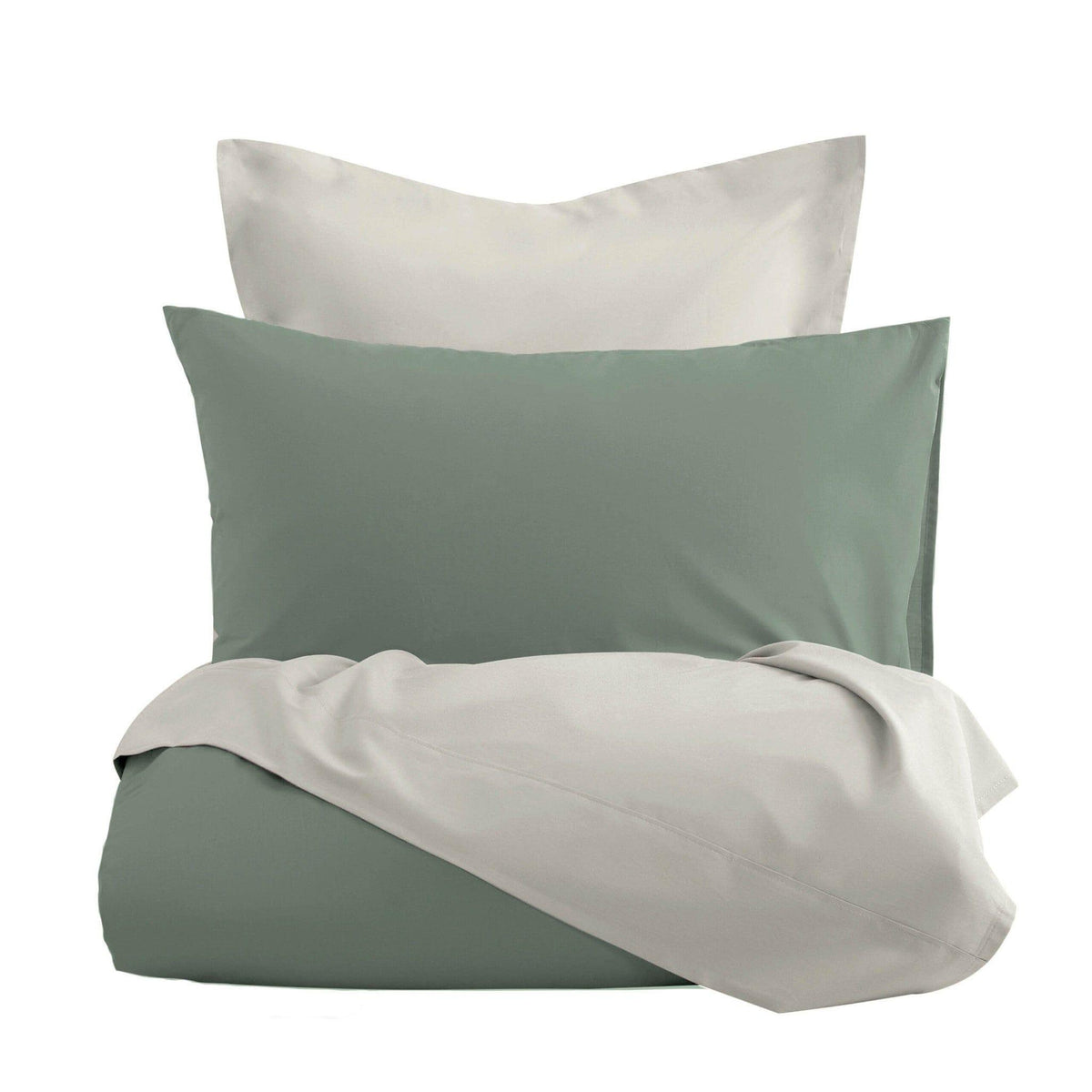 Romanette dekbedovertrek flanel Comtesse Mineral Wolwit