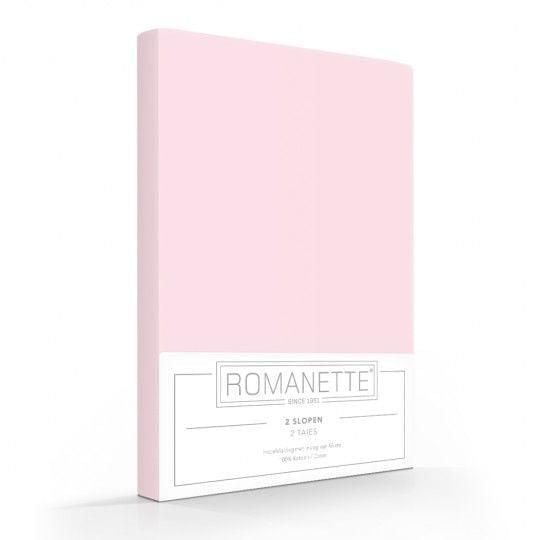 Romanette kussenslopen katoen Rose (2 Stuks)