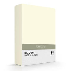 Romanette Hoeslaken Basic Katoen Ivoor