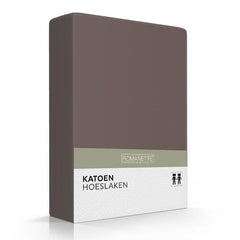 Romanette Hoeslaken Basic Katoen Taupe