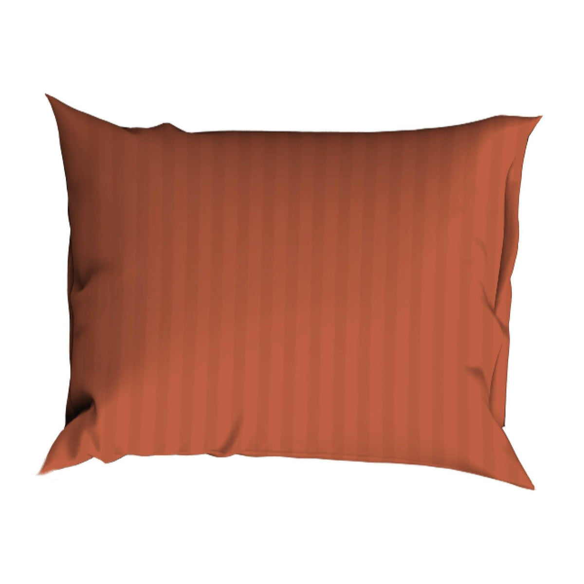 Satin d'Or dekbedovertrek satijn Satijnstreep terracotta