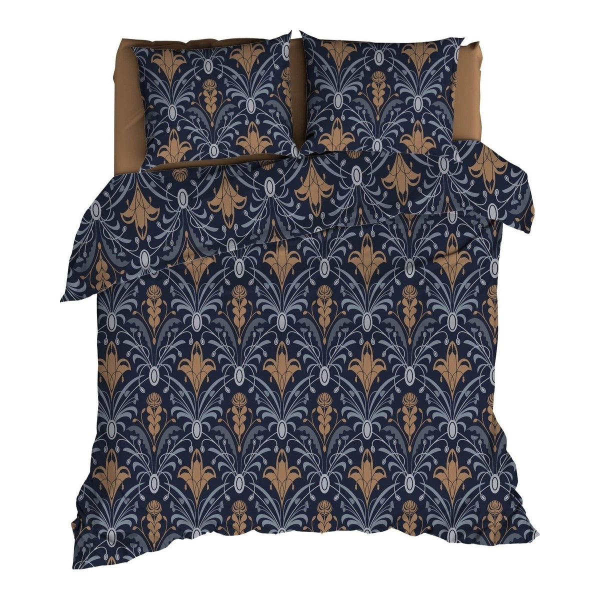 Satin d'Or dekbedovertrek satijn Belgravria blauw Terra