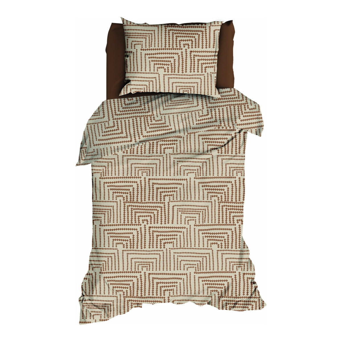Satin d'Or dekbedovertrek Vendome satijnkatoen beige