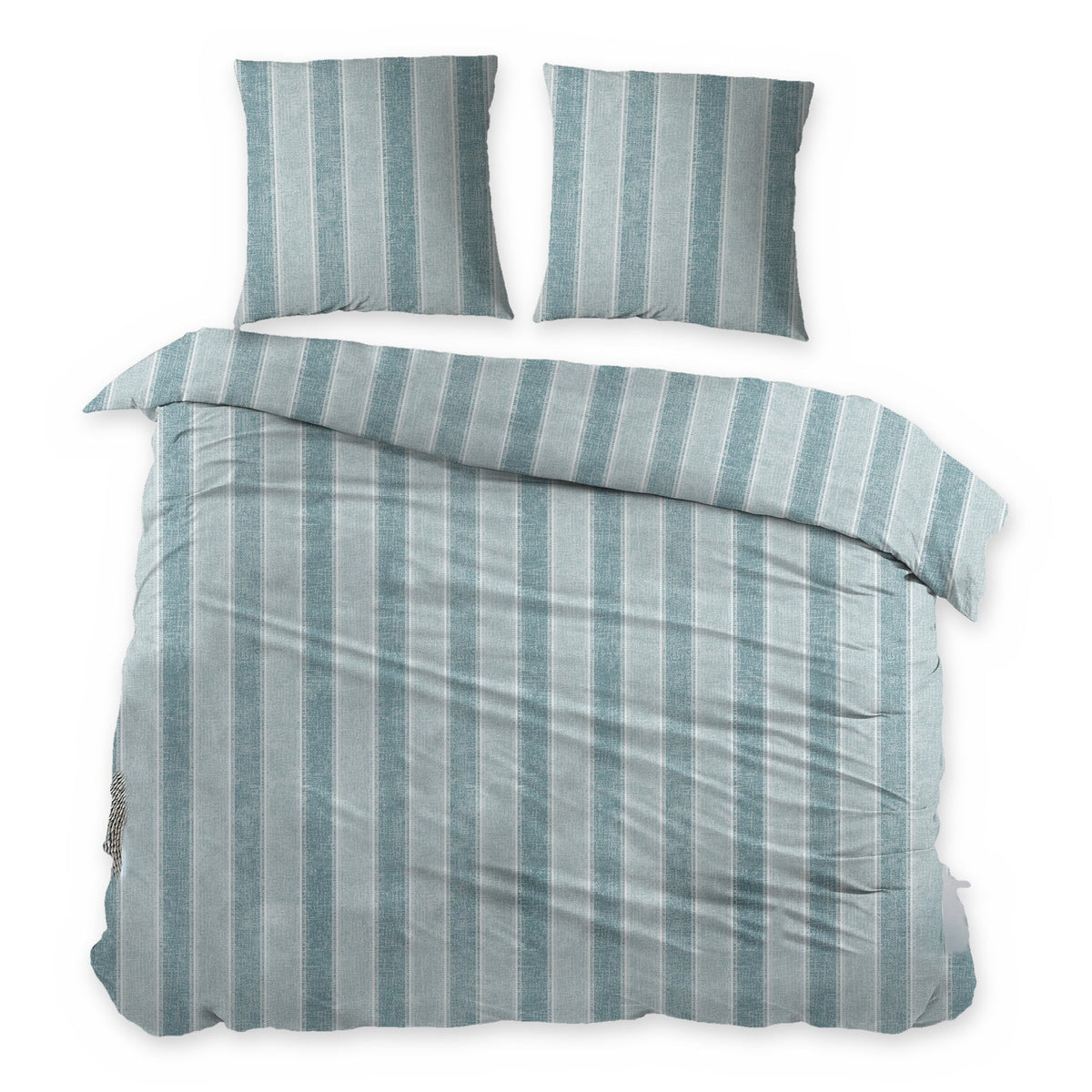 Sleepnight dekbedovertrek flanel Penelope blauw