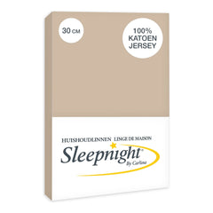 Sleepnight Hoeslaken Jersey 30 cm Café