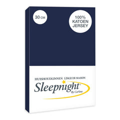 Sleepnight Hoeslaken Jersey 30 cm Marine