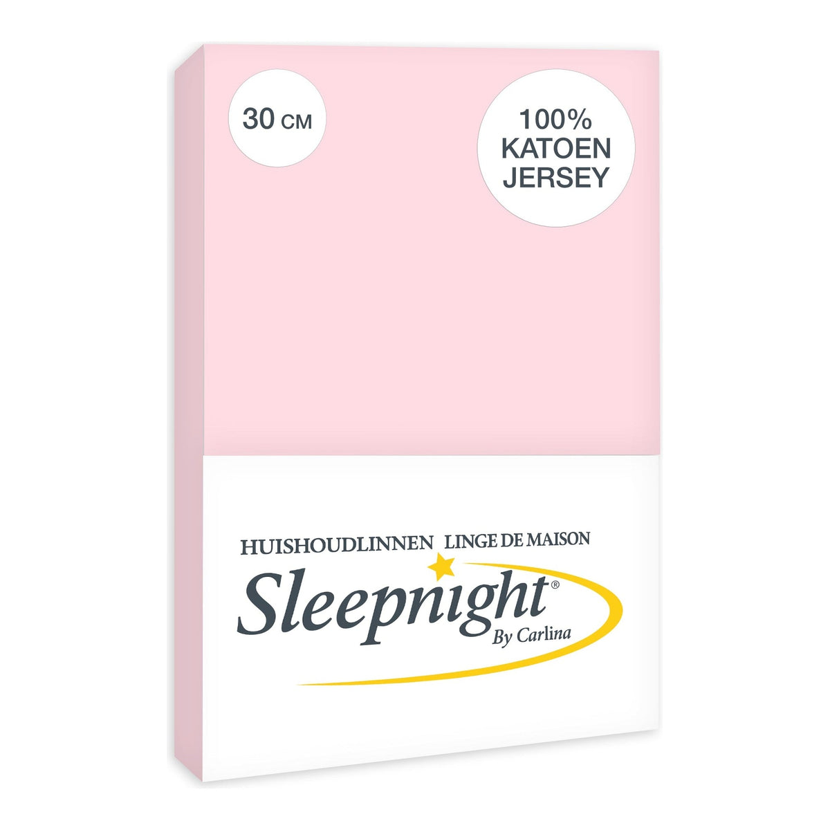 Sleepnight hoeslaken jersey 30 cm roze