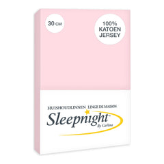 Sleepnight Hoeslaken Jersey 30 cm Roze