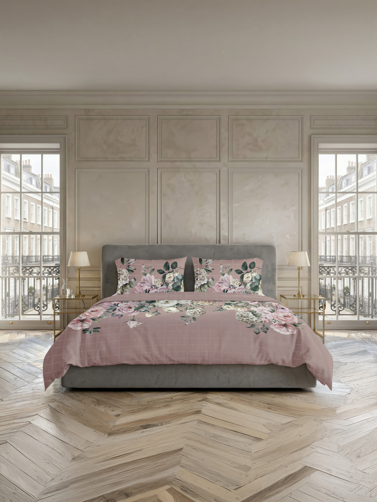 Heckettlane Dekbedovertrek Satijn London Shady Pink